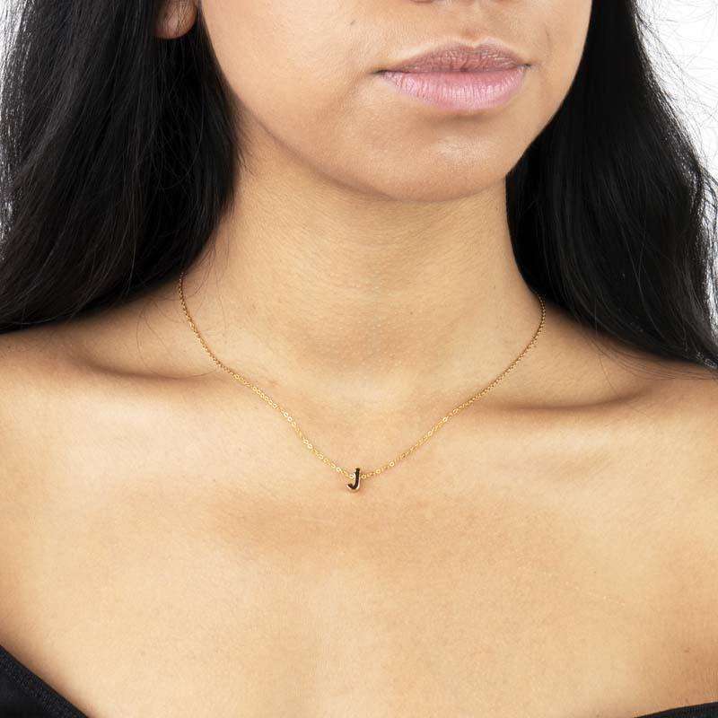Jonesy Wood:Necklace:Tiny Initial Necklace