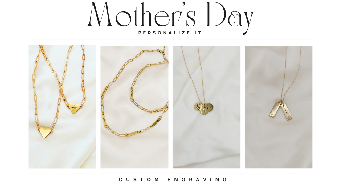 Mother's Day Custom Engraved Jewelry