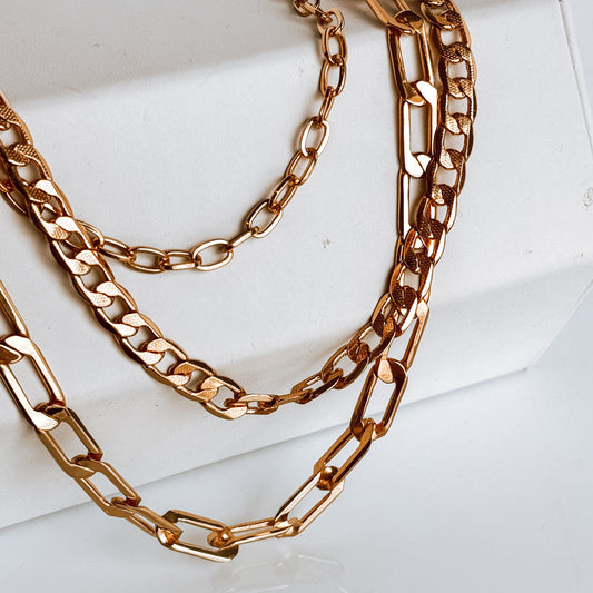 Miller Triple Chain Necklace