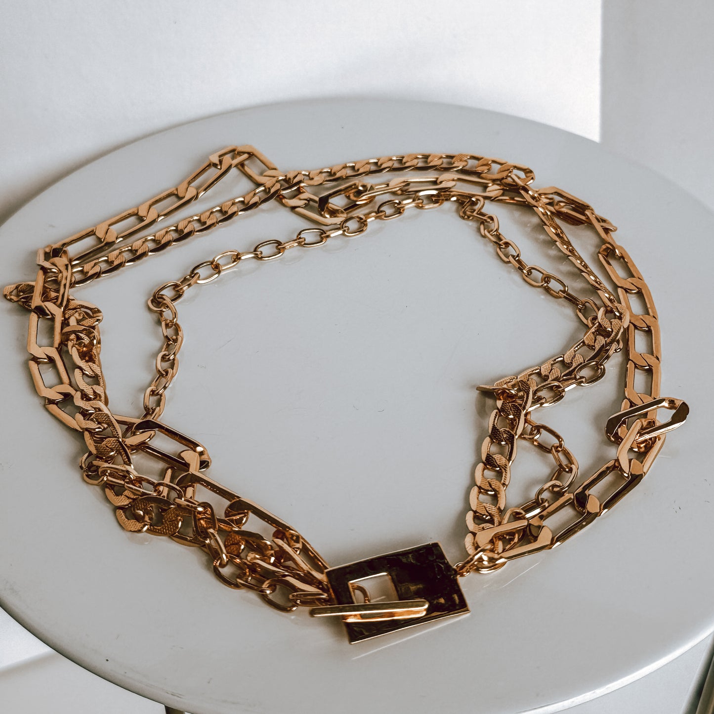 Miller Triple Chain Necklace