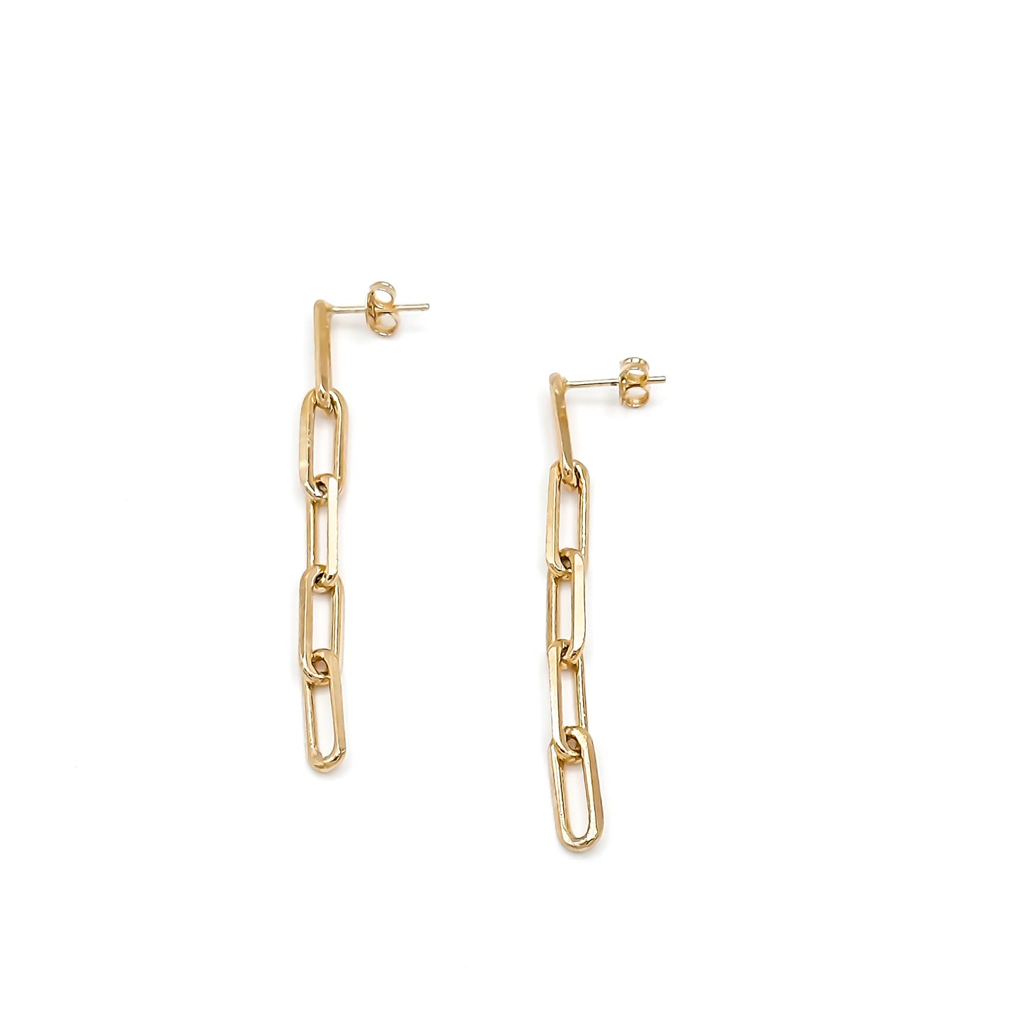 Palmer Paperclip Chain Stud Earring