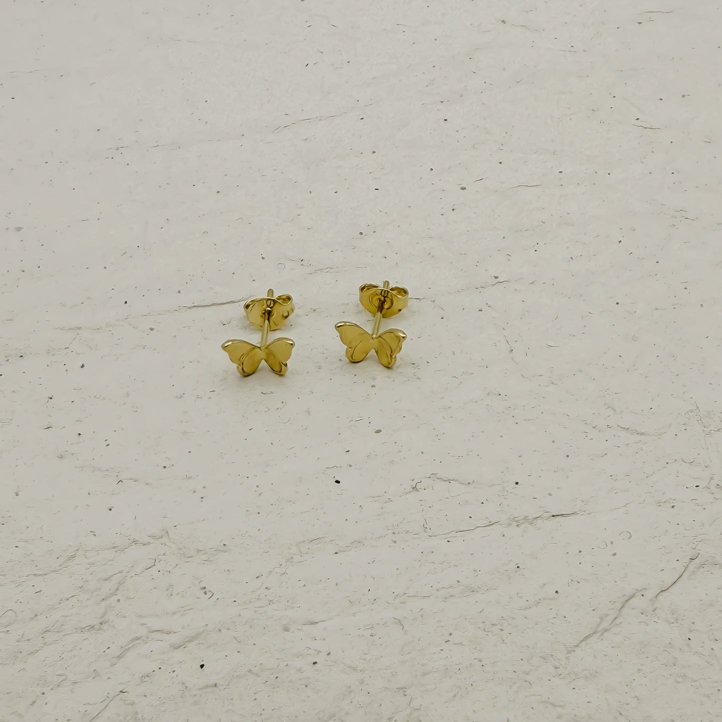 Golden Mariposa Stud Earrings