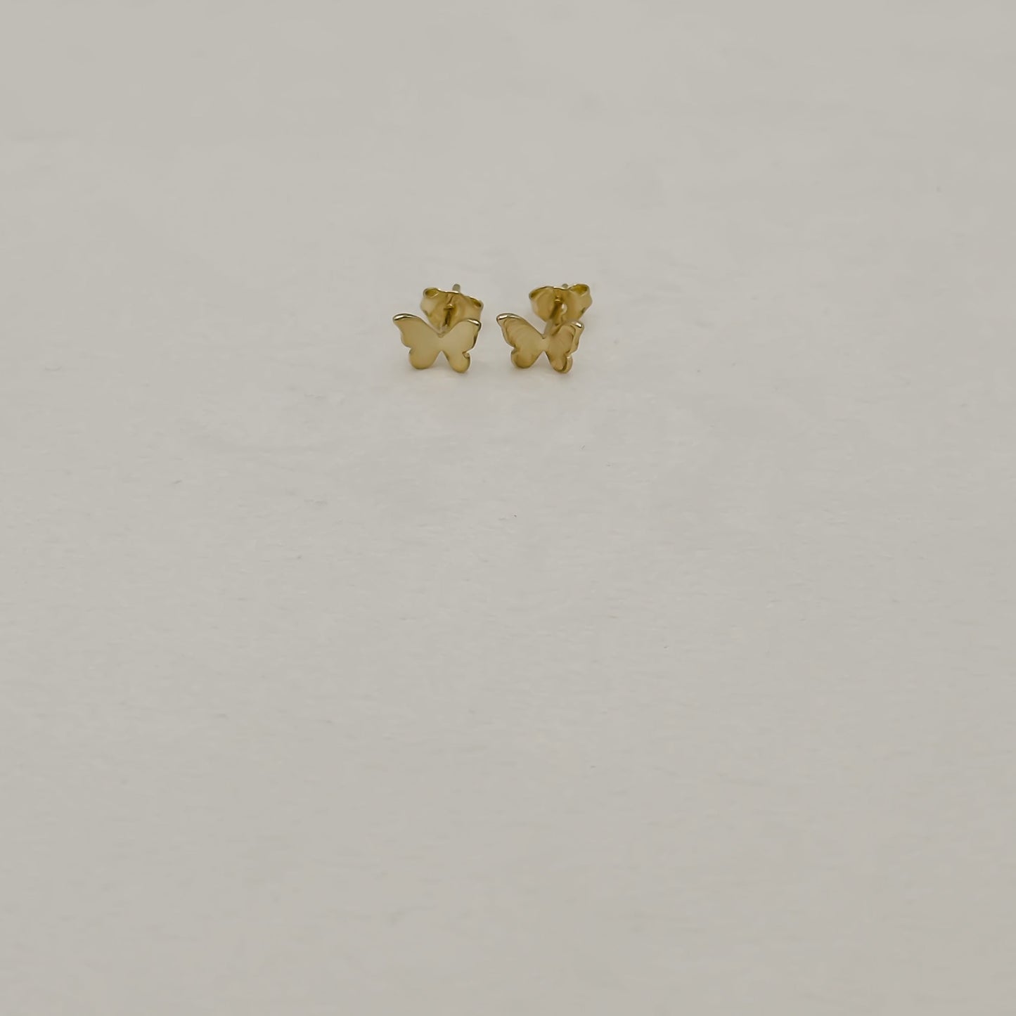 Golden Mariposa Stud Earrings