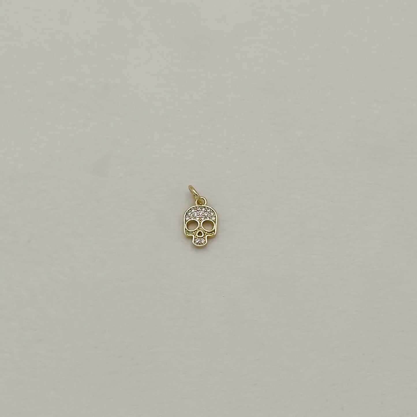 Pave Skull Charm