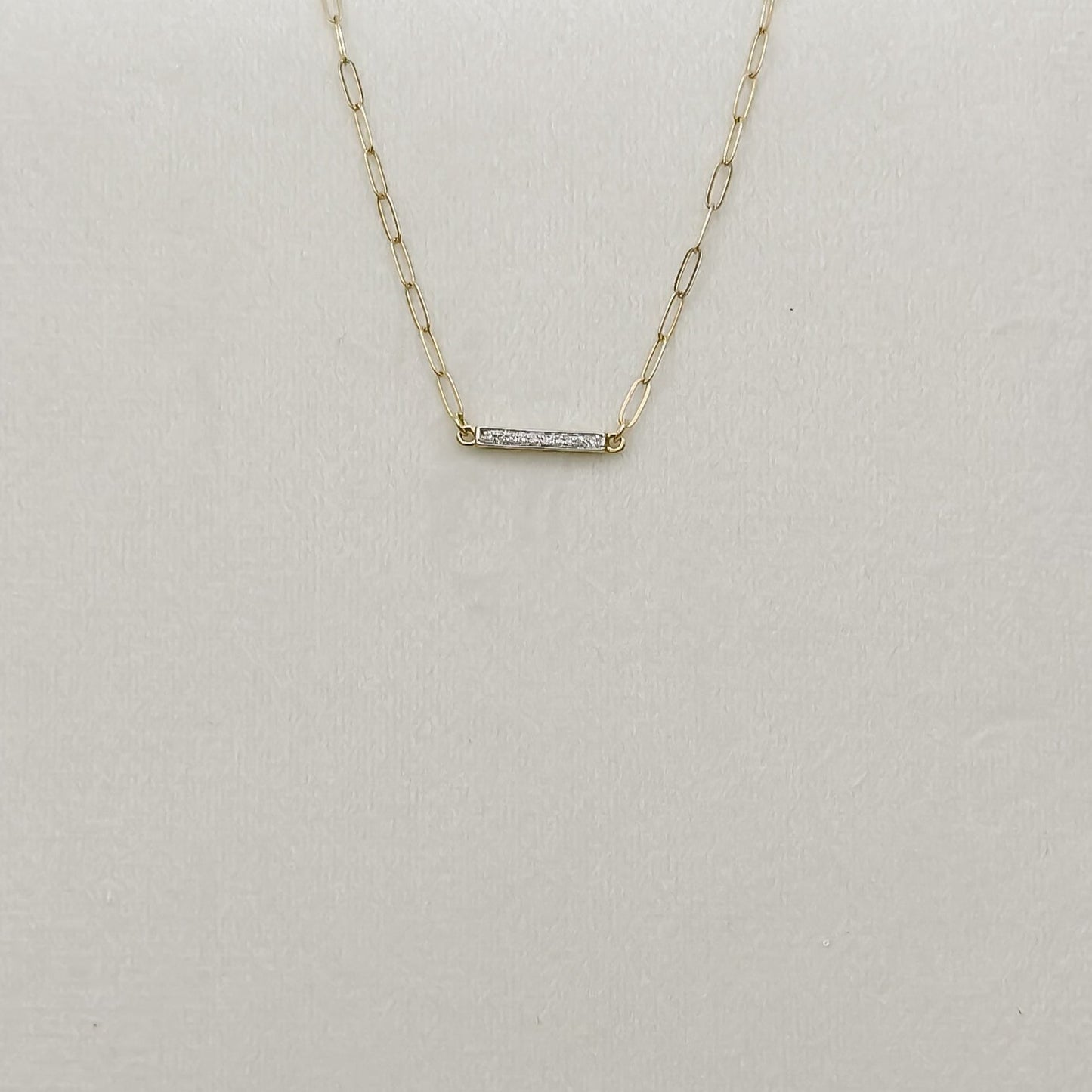 Diamond Bar Necklace