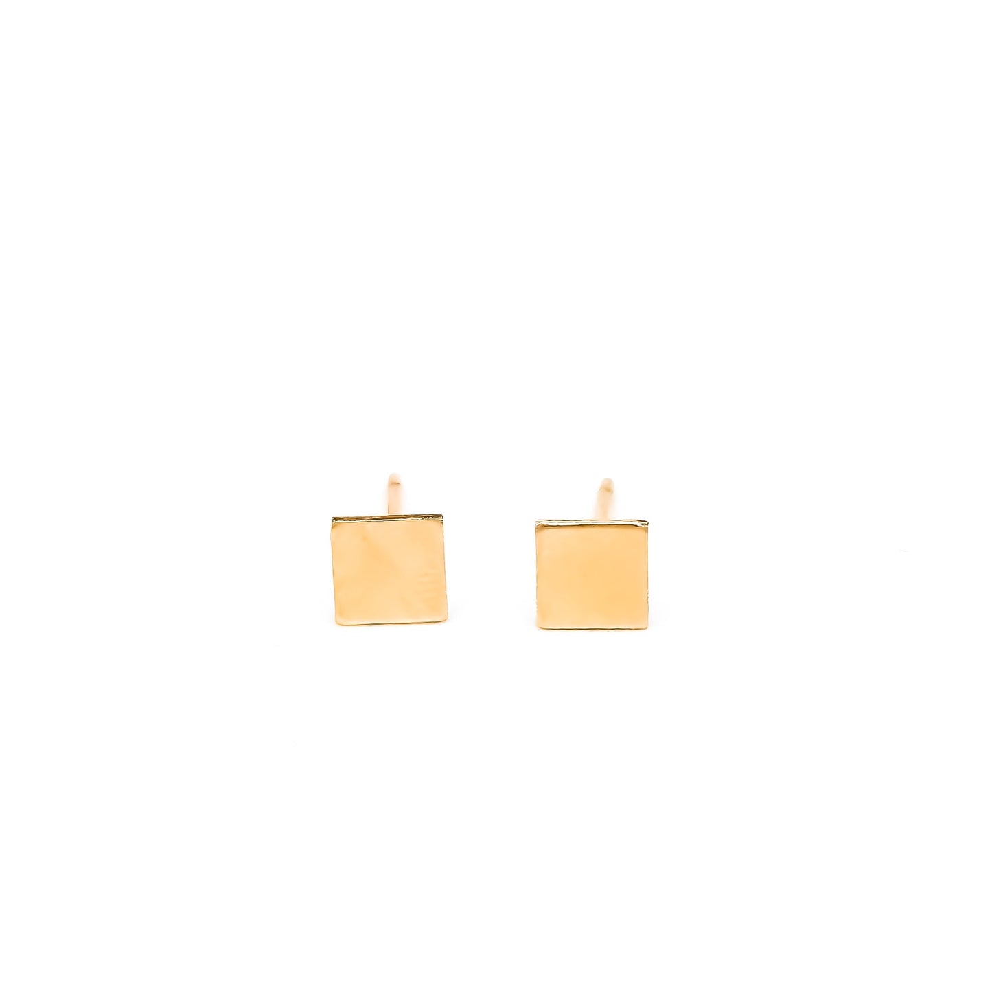 Square Gold-Filled Stud Earring