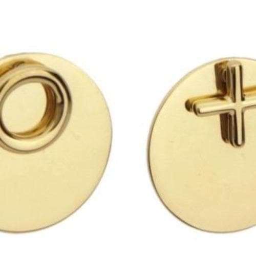 Jonesy Wood:Earrings:Love Always Front Back Earring:gold