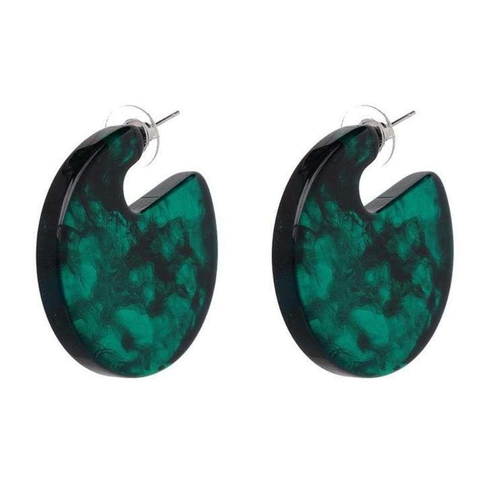 Jonesy Wood:Earrings:Pierce Earring:Green