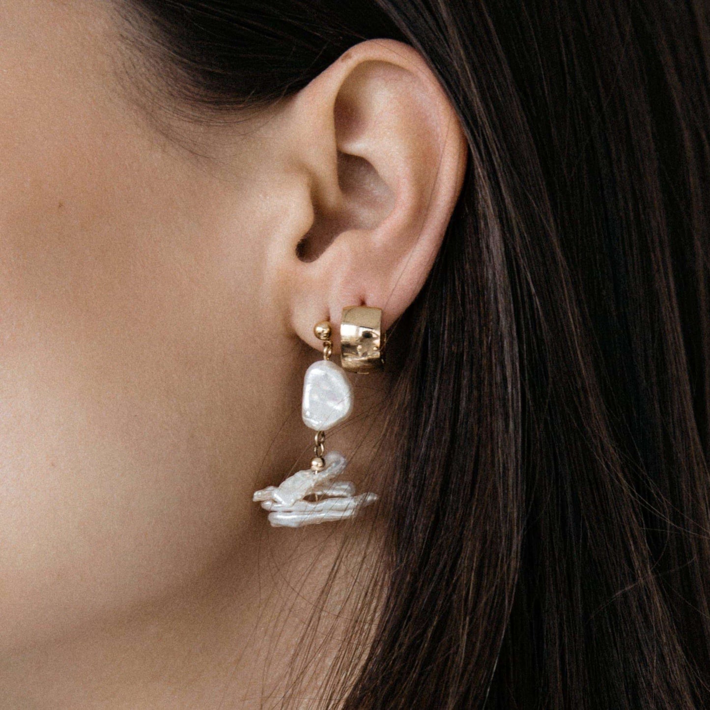 Jonesy Wood:Earrings:Poppy Hoop Earring