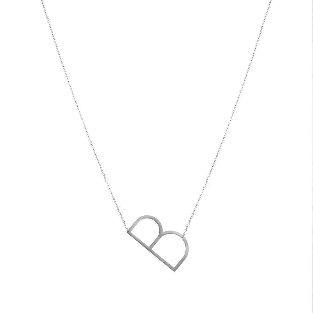 Jonesy Wood:Necklace:Silver Initial Necklaces